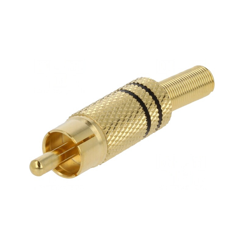 Mufă RCA Tată Nichelată pentru Lipire | Electronic-mag.ro | Componente Electronice