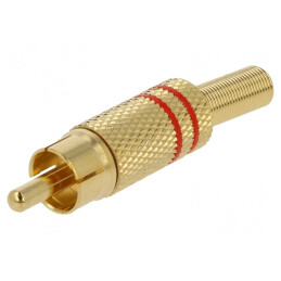 Mufă RCA Tată pentru Lipire, Nichelată | Electronic-mag.ro | Componente Electronice