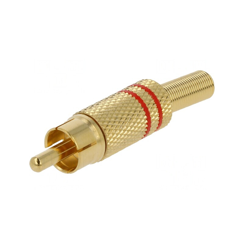 Mufă RCA Tată pentru Lipire, Nichelată | Electronic-mag.ro | Componente Electronice