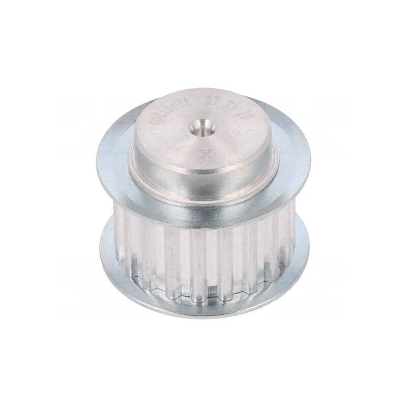 Roată de curea T5 16mm aluminiu | Electronic-mag.ro | Componente Electronice