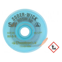 Bandă Dezlipit Fără Halogenuri cu Colofoniu 3.7mm | Electronic-mag.ro | Componente Electronice