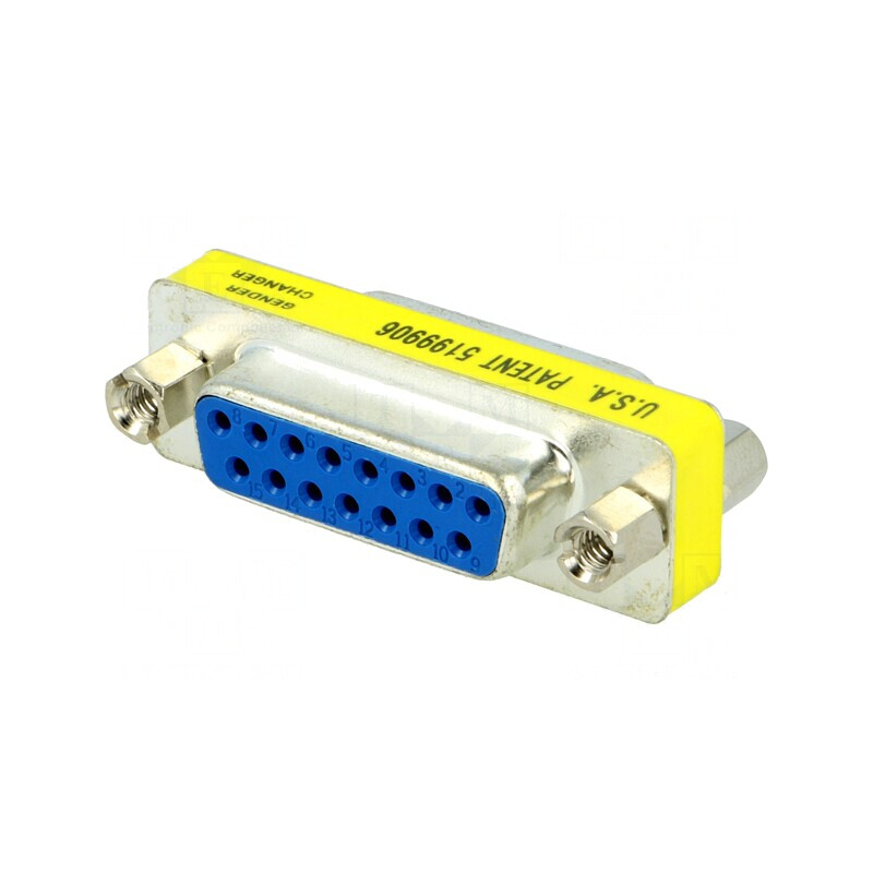 Adaptor D-Sub 15 Pin Mamă-Mamă | Electronic-mag.ro | Componente Electronice