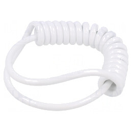 Cablu Spirale PUR Alb 5x0.22mm2 300V | Electronic-mag.ro | Componente Electronice