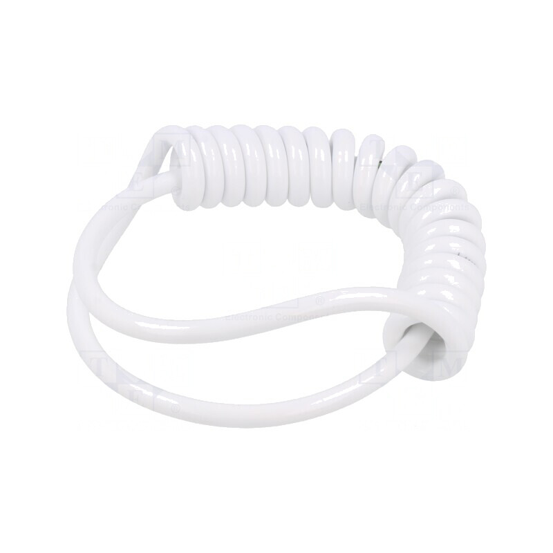 Cablu Spirale PUR Alb 5x0.22mm2 300V | Electronic-mag.ro | Componente Electronice