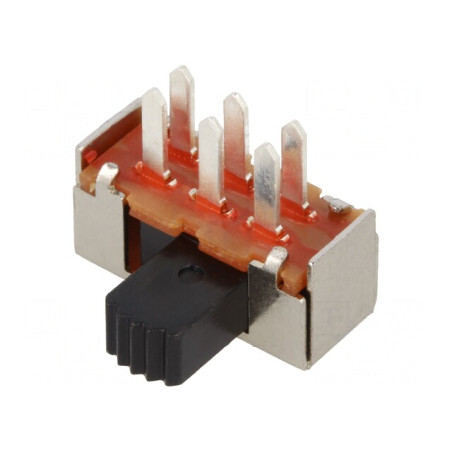 Comutator glisant SPDT ON-ON 0,3A/30VDC PCB THT | Electronic-mag.ro | Componente Electronice