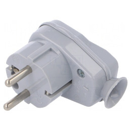 Conector Alimentare AC 250V 16A Gri 3 Pini | Electronic-mag.ro | Componente Electronice