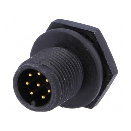 Soclu M12 8 PIN tată IP68 pentru DeviceNet/CANopen | Electronic-mag.ro | Componente Electronice