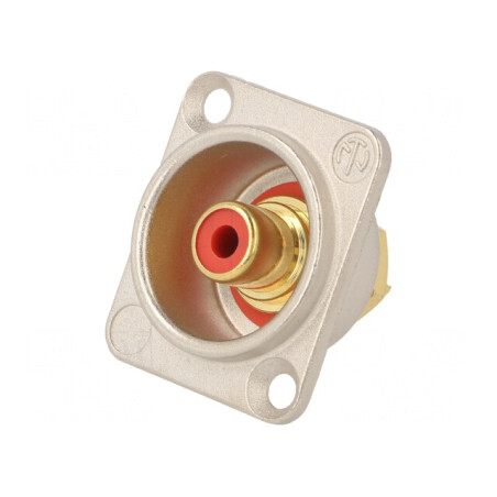 Carcasă Roșie RCA NYS367 pentru Conectori Audio | Electronic-mag.ro | Componente Electronice