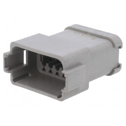 Conector cablu-cablu PX0 PIN 12 gri IP68