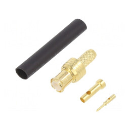 Mufă MCX Tată Drept 50Ω RG178 Lipire Crimpat | Electronic-mag.ro | Componente Electronice