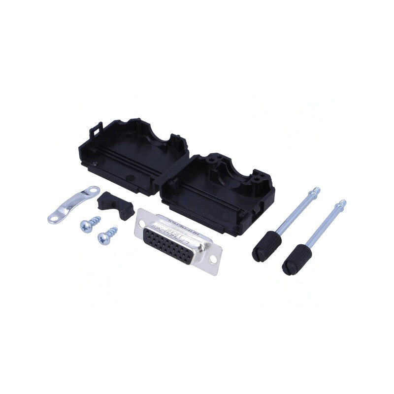 Conector D-Sub HD 26 Pin Mamă Lipire Cablu Gold 11,5mm | Electronic-mag.ro | Componente Electronice