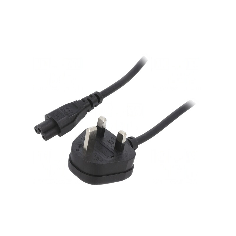 Cablu Alimentare 3m Negru 3A 3x0,75mm2 BS 1363 la IEC C5 | Electronic-mag.ro | Componente Electronice Cablu Alimentare 3m Negru 3A 3x0,75mm2 BS 1363 la IEC C5 | Electronic-mag.ro | Componente Electronice
