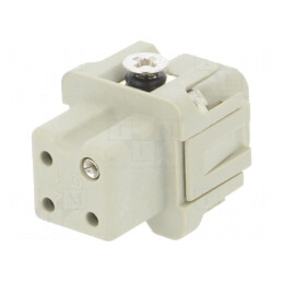 Conector HDC Inserturi Contact Mamă 4P 10A | Electronic-mag.ro | Componente Electronice
