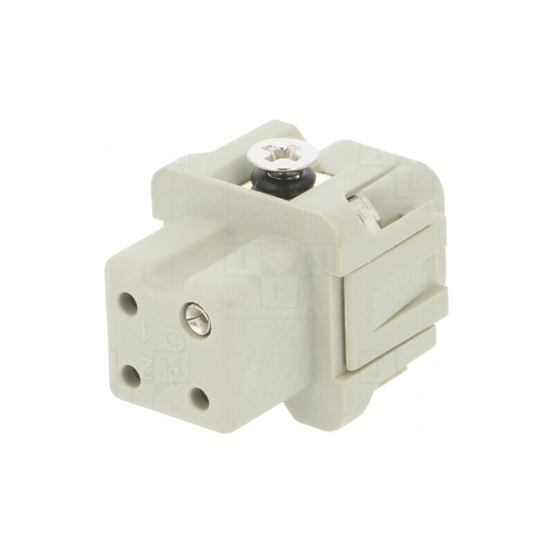 Conector HDC Inserturi Contact Mamă 4P 10A | Electronic-mag.ro | Componente Electronice