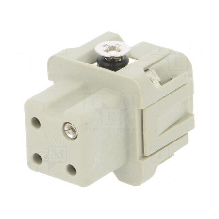 Conector HDC Inserturi Contact Mamă 4P 10A | Electronic-mag.ro | Componente Electronice