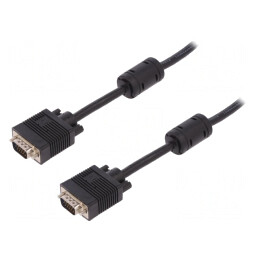 Cablu D-Sub 15pin HD Negru 3m | Electronic-mag.ro | Componente Electronice