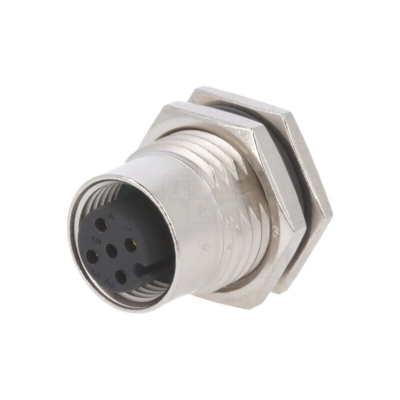 Soclu M12 3 PIN mamă 250V 4A | Electronic-mag.ro | Componente Electronice