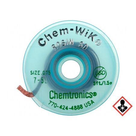 Bandă de Dezlipit fără Halogenuri cu Colofoniu 1,9mm | Electronic-mag.ro | Componente Electronice