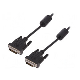 Cablu DVI-D Negru 2m  | Electronic-mag.ro | Componente Electronice
