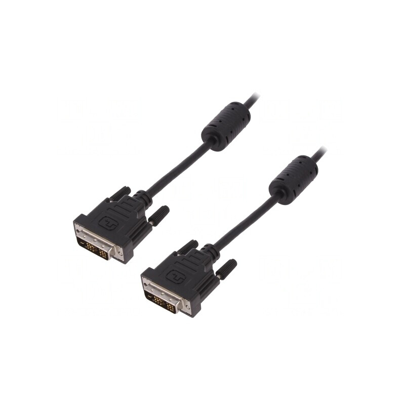 Cablu DVI-D Negru 2m  | Electronic-mag.ro | Componente Electronice