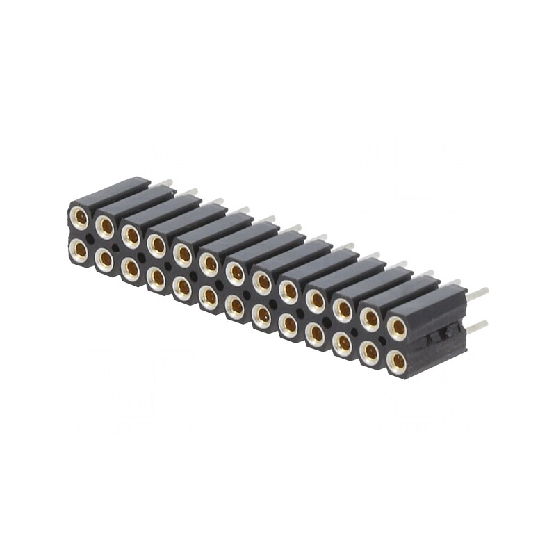 Soclu pini mamă 26 pini 2,54mm THT | Electronic-mag.ro | Componente Electronice