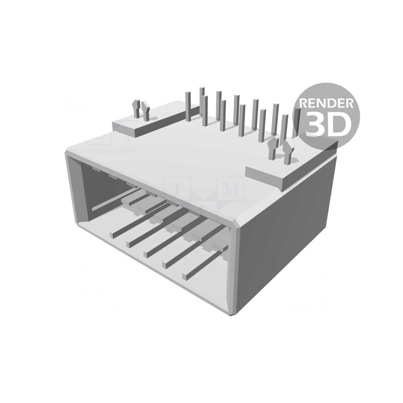 Soclu cablu-placă 12 pini 250V Dynamic D-3100D 3,81mm | Electronic-mag.ro | Componente Electronice