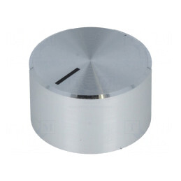 Buton Rotativ cu Indicator Aluminiu-Plastic Ø 6mm