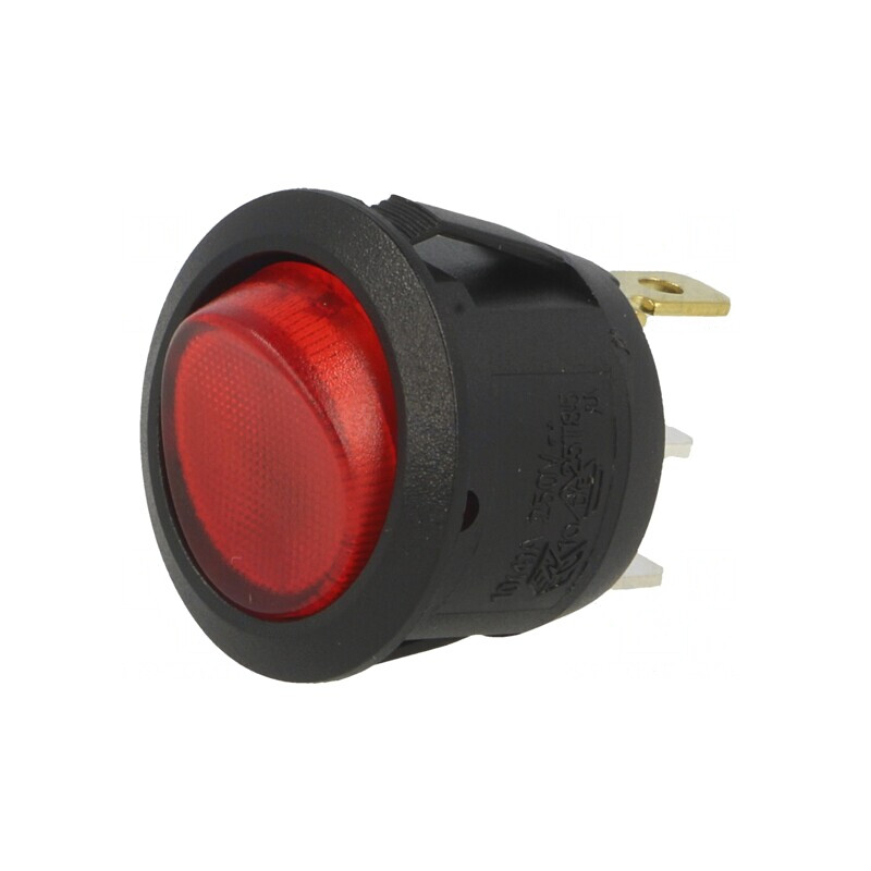 Comutator Rocker ON-OFF 6A 250V roșu cu lampă neon 230V | Electronic-mag.ro | Componente Electronice Comutator Rocker ON-OFF 6A 250V roșu cu lampă neon 230V | Electronic-mag.ro | Componente Electronice