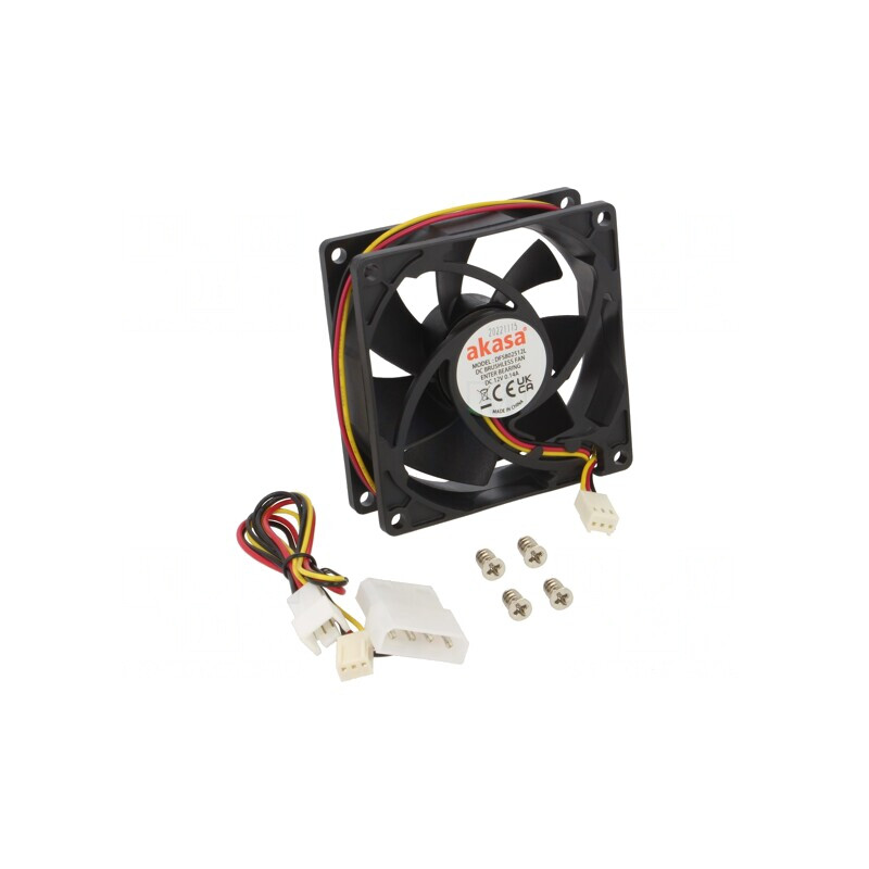 Ventilator DC Axial 12V 80x80x25mm | Electronic-mag.ro | Componente Electronice