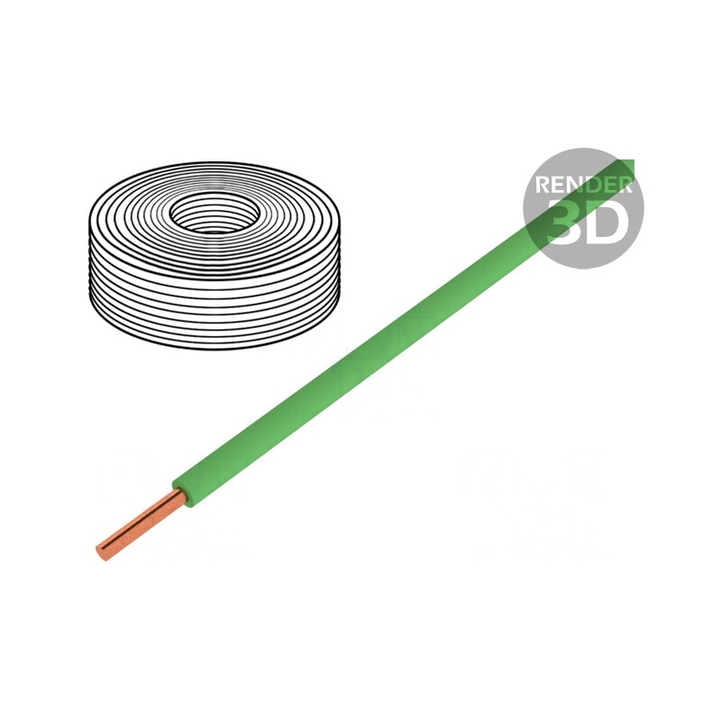 Cablu Cupru Litat 0.5mm² PVC Verde 10m 60V | Electronic-mag.ro | Componente Electronice Cablu Cupru Litat 0.5mm² PVC Verde 10m 60V | Electronic-mag.ro | Componente Electronice