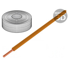 Cablu litat Cu 0,5mm2 PVC portocaliu 10m | Electronic-mag.ro | Componente Electronice