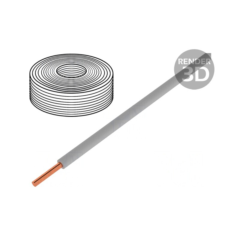 Cablu Litat Cu 0,5mm2 PVC Gri 10m | Electronic-mag.ro | Componente Electronice