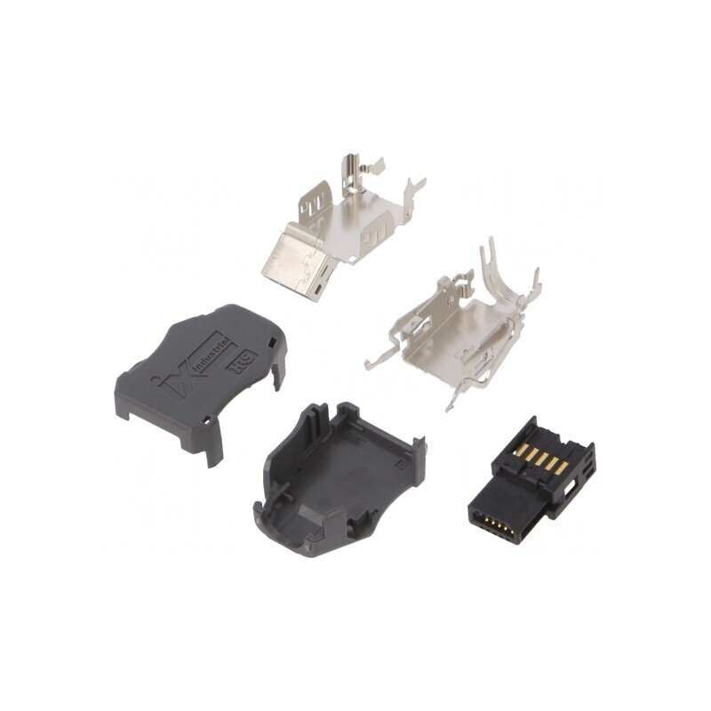 Conector IX Industrial Mufă Mamă Aurit 10 PIN 6.3-7.2mm | Electronic-mag.ro | Componente Electronice