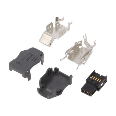 Conector IX Industrial Mufă Mamă Aurit 10 PIN 6.3-7.2mm | Electronic-mag.ro | Componente Electronice