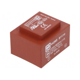 Transformator încapsulat 10VA 230V 6V PCB | Electronic-mag.ro | Componente Electronice