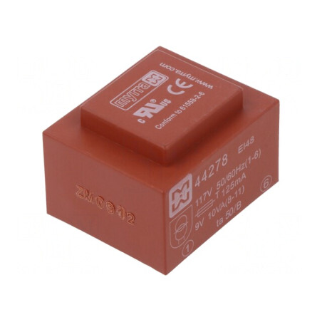 Transformator Încapsulat 10VA 117V la 9V 1111mA PCB | Electronic-mag.ro | Componente Electronice