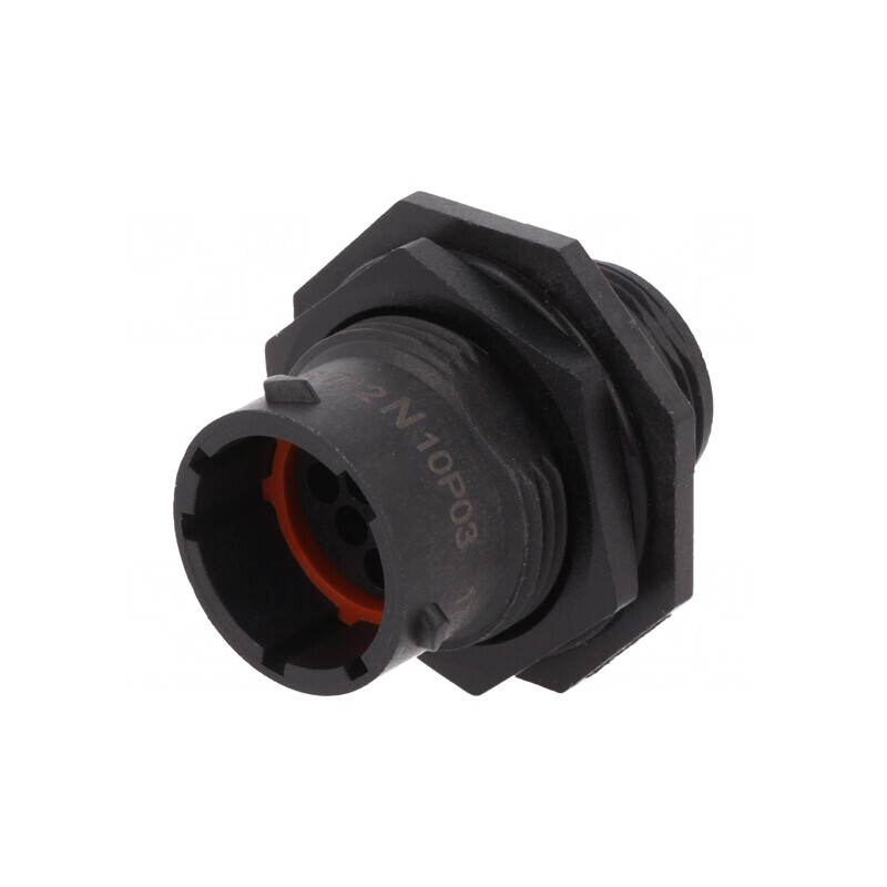 Conector Circular Soclu pentru Panou cu Piuliță Frontală | Electronic-mag.ro | Componente Electronice