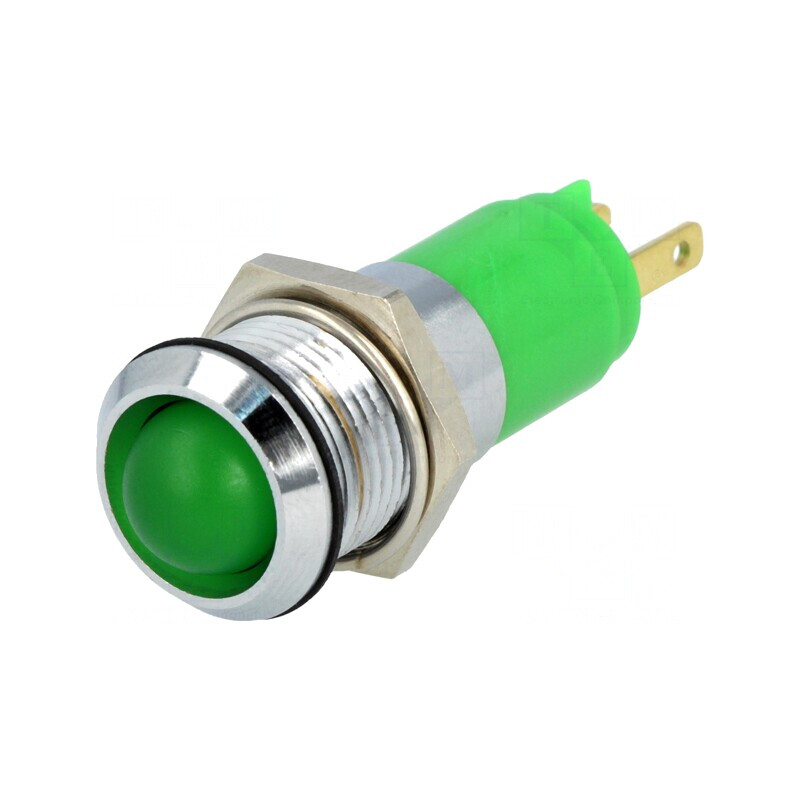 Lampa indicator LED verde 24-28V 14.2mm | Electronic-mag.ro | Componente Electronice Lampa indicator LED verde 24-28V 14.2mm | Electronic-mag.ro | Componente Electronice