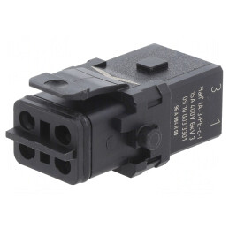 Conector HDC Inserturi Mamă Han 1A 4PIN 3P PE | Electronic-mag.ro | Componente Electronice