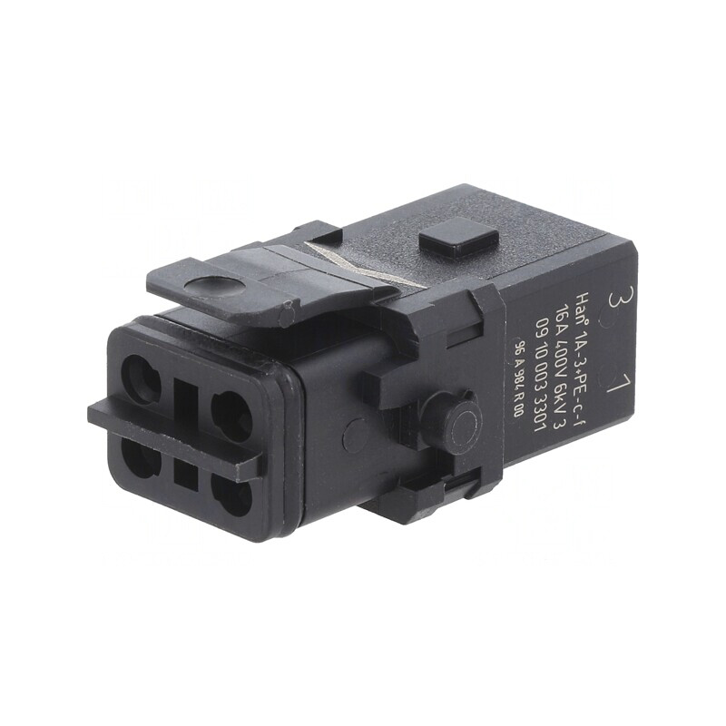Conector HDC Inserturi Mamă Han 1A 4PIN 3P PE | Electronic-mag.ro | Componente Electronice
