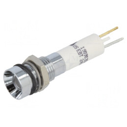 Lampă de Control LED Albă 24V Ø8mm | Electronic-mag.ro | Componente Electronice