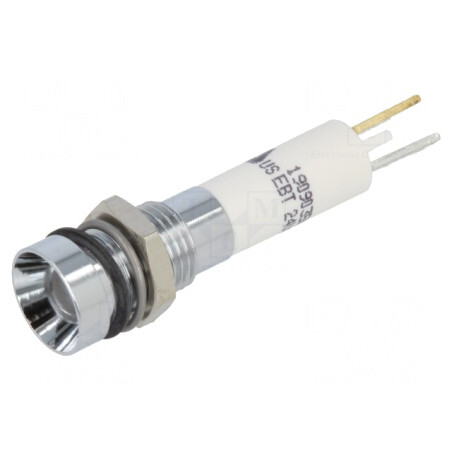 Lampă de Control LED Albă 24V Ø8mm | Electronic-mag.ro | Componente Electronice