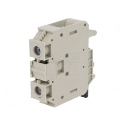 Conector Șine 35mm² 1 Pistă 2 Borne Gri 16mm | Electronic-mag.ro | Componente Electronice