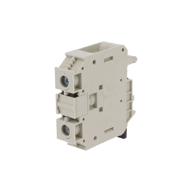 Conector Șine 35mm² 1 Pistă 2 Borne Gri 16mm | Electronic-mag.ro | Componente Electronice