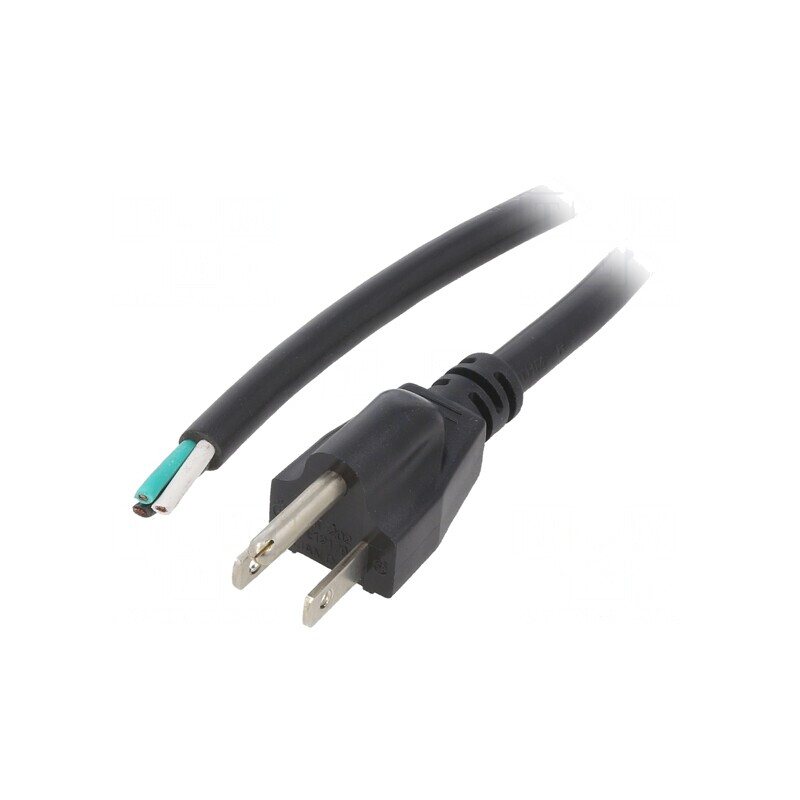Cablu NEMA 5-15 3x16AWG PVC 3m Negru 13A | Electronic-mag.ro | Componente Electronice Cablu NEMA 5-15 3x16AWG PVC 3m Negru 13A | Electronic-mag.ro | Componente Electronice