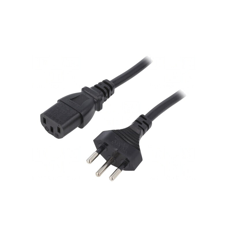 Cablu de Alimentare 3m Negru 10A 3x1mm2 IEC C13-SEV-1011 | Electronic-mag.ro | Componente Electronice Cablu de Alimentare 3m Negru 10A 3x1mm2 IEC C13-SEV-1011 | Electronic-mag.ro | Componente Electronice