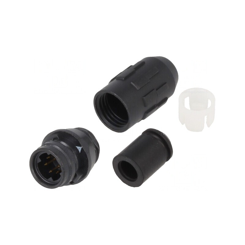 Mufă Circulară HR30 Push-Pull 2A Aurit 6 PIN-uri pentru Lipire | Electronic-mag.ro | Componente Electronice