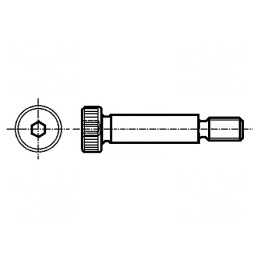 Șurub oțel M4 8mm HEX 2,5mm