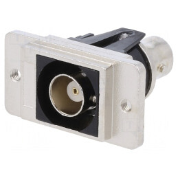 Adaptor BNC Soclu 50Ω Argintiu Metalic | Electronic-mag.ro | Componente Electronice