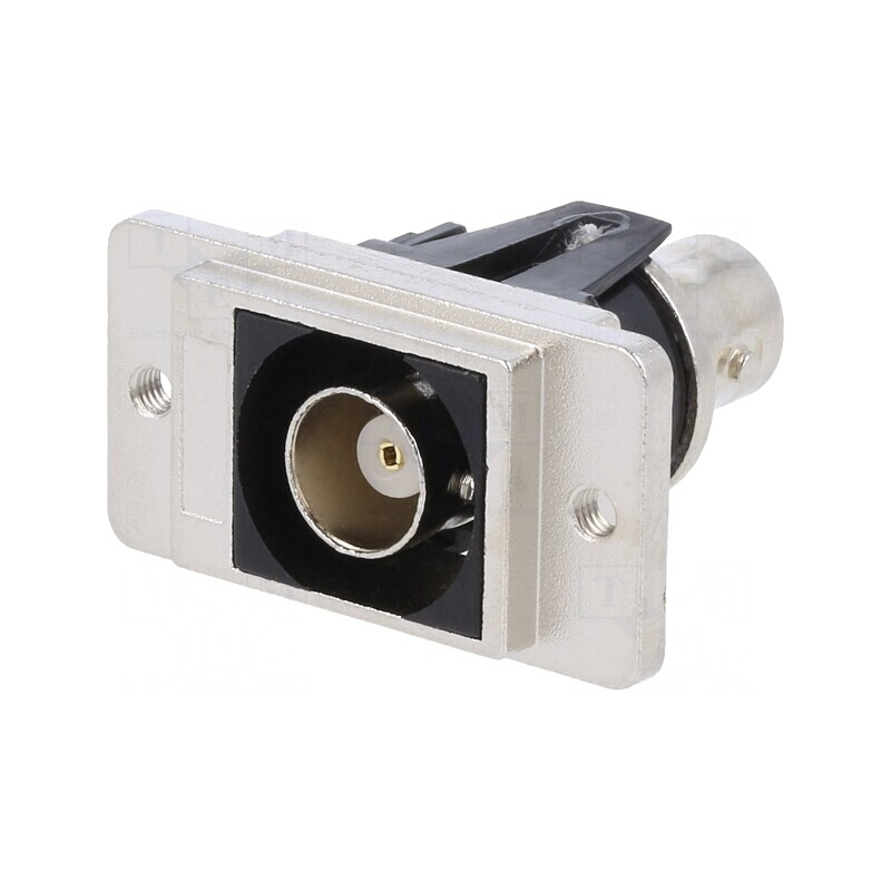 Adaptor BNC Soclu 50Ω Argintiu Metalic | Electronic-mag.ro | Componente Electronice